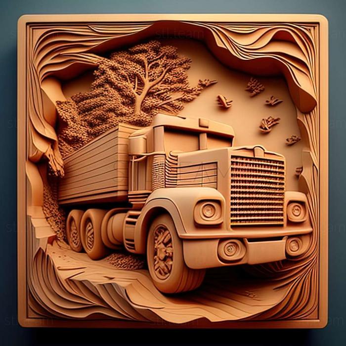 3D модель Симулятор грузовика 19 игра (STL)